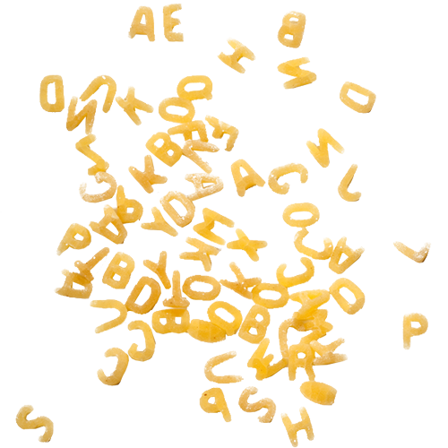 Letters shape